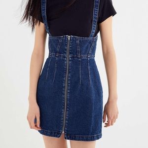 NEW: BDG Denim Convertible Zip-Front Skirtall